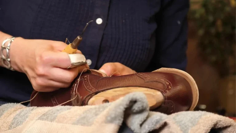 stitching on shoes