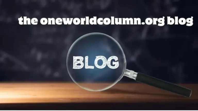 the oneworldcolumn.org blog