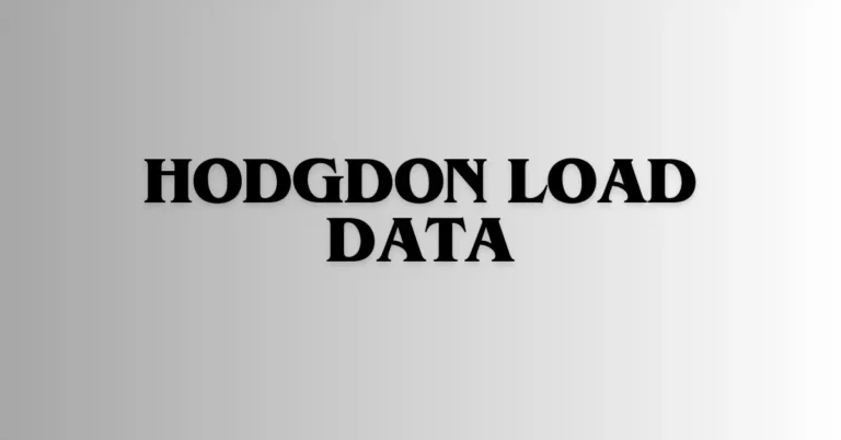 hodgdon load data