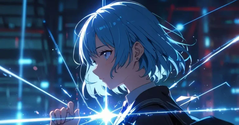 Blue Haired Anime Girl