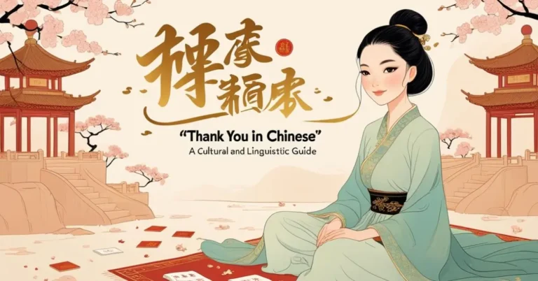 Thank You in Chinese